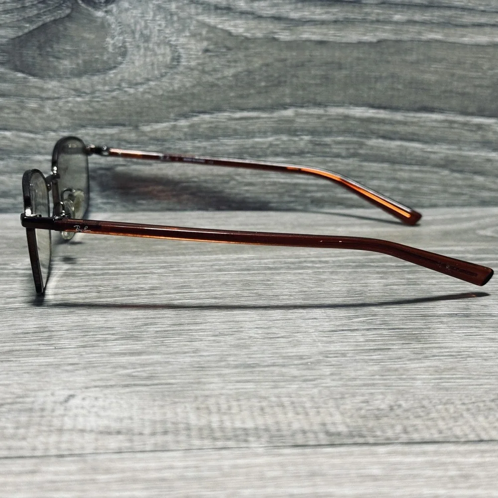 Ray-Ban RB 6127 2511‎ Eyeglass Frames 52-19-135 Brown Rectangular Frames Only